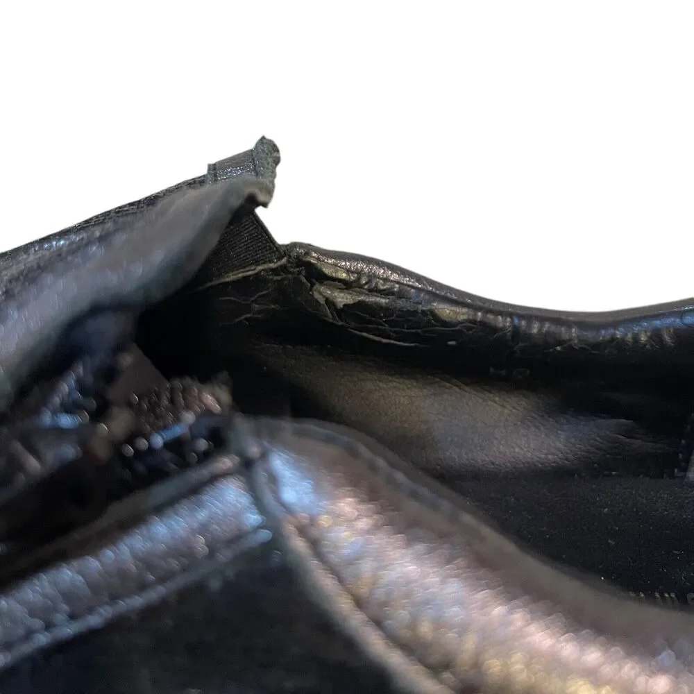 Sesto‎ Meucci Fiorin Black And Silver Slip On Sneaker Size 9 Retail $210